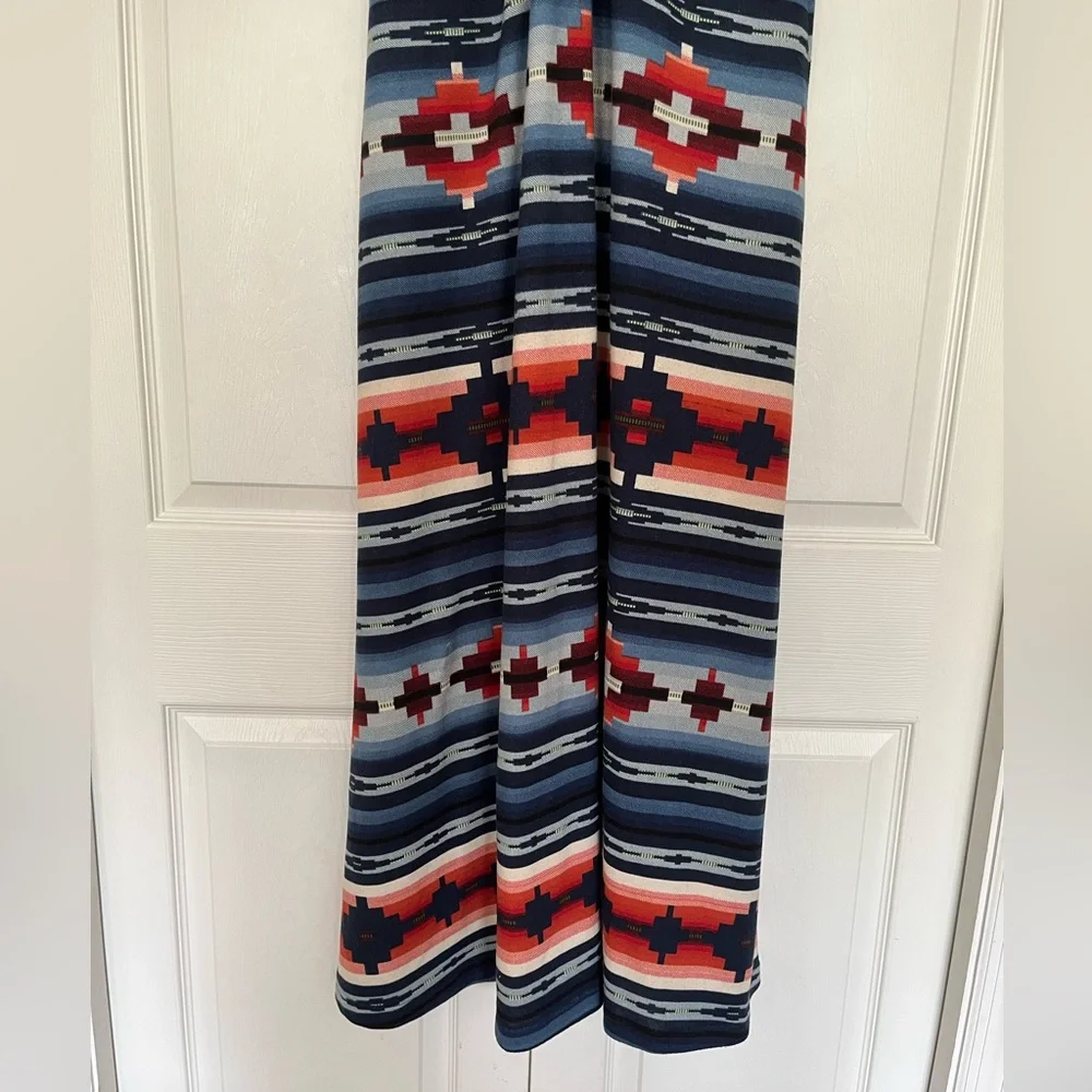 Double D Ranch Navy, Red & Cream Aztec Stripe Maxi Dress - Picture 6 of 8